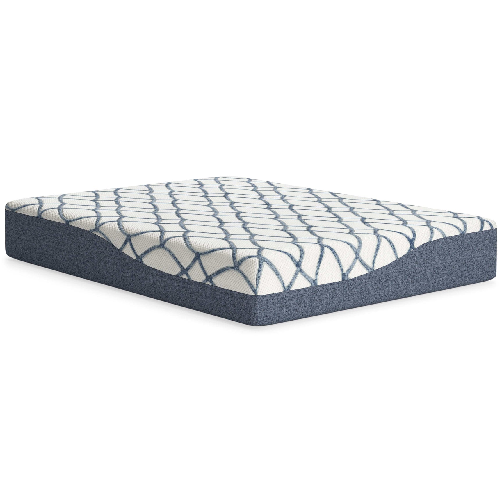 Chime Elite 2.0 White/Blue Memory Foam Mattress / Plush - Ornate Home