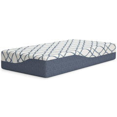 Chime Elite 2.0 White/Blue Memory Foam Mattress / Plush - Ornate Home