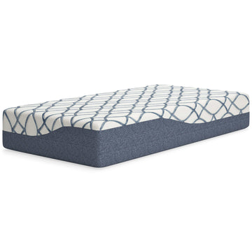 Chime Elite 2.0 White/Blue Memory Foam Mattress / Plush - Ornate Home