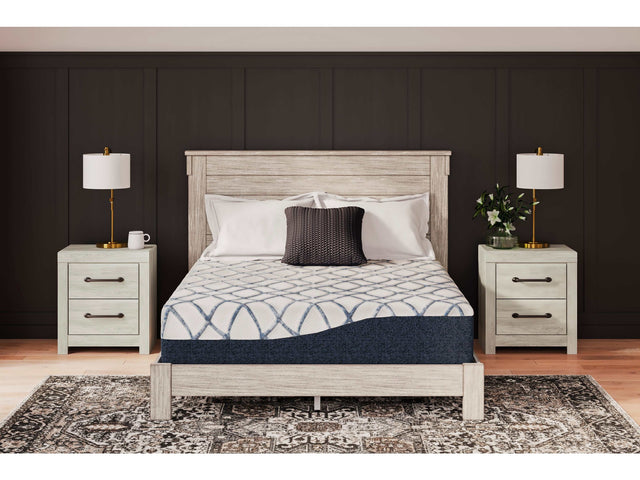 Chime Elite 2.0 White/Blue Memory Foam Mattress / Plush - Ornate Home