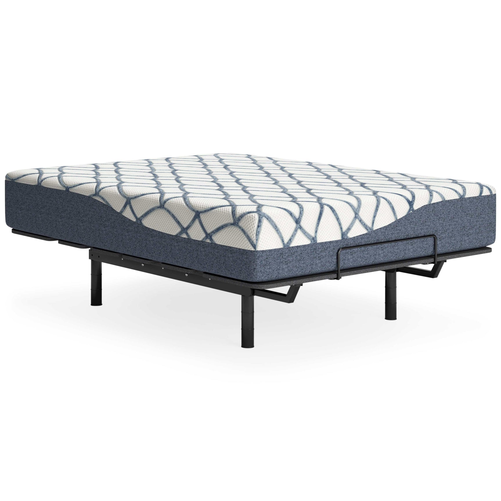 Chime Elite 2.0 White/Blue Memory Foam Mattress / Plush - Ornate Home