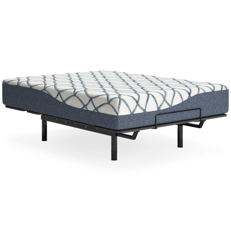 Chime Elite 2.0 White/Blue Memory Foam Mattress / Plush - Ornate Home
