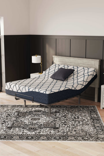 Chime Elite 2.0 White/Blue Memory Foam Mattress / Plush - Ornate Home