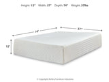 Chime White 12 Inch Memory Foam Queen Mattress in a Box (Online Special Price) - Ornate Home