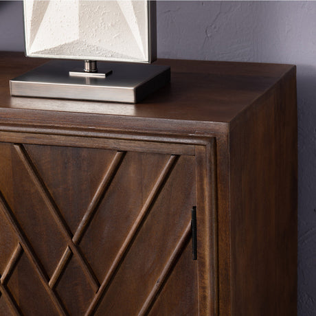 Chippendale Brown Sideboard - Ornate Home