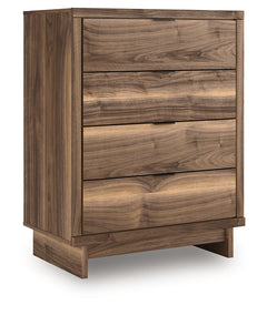 Chirason Brown Four Drawer Chest - Ornate Home