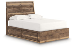 Chirason Brown Full Panel Bed with Storage - Ornate Home