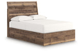 Chirason Brown Full Panel Platform Bed, Dresser and Mirror (Online Special Price) - Ornate Home