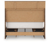 Chirason Brown Full Panel Storage Bed, Dresser and Mirror (Online Special Price) - Ornate Home