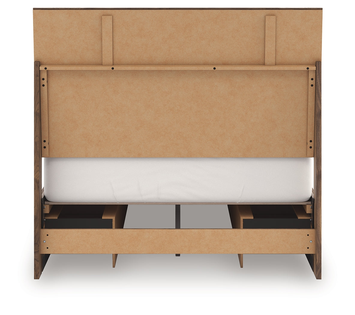 Chirason Brown Full Panel Storage Bed, Dresser and Mirror (Online Special Price) - Ornate Home