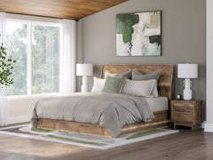 Chirason Brown King Panel Bed - Ornate Home