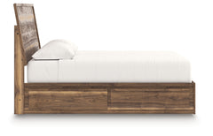 Chirason Brown King Panel Bed with Storage - Ornate Home