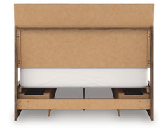 Chirason Brown Queen Panel Bed with Storage - Ornate Home