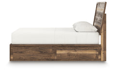 Chirason Brown Queen Panel Bed with Storage - Ornate Home