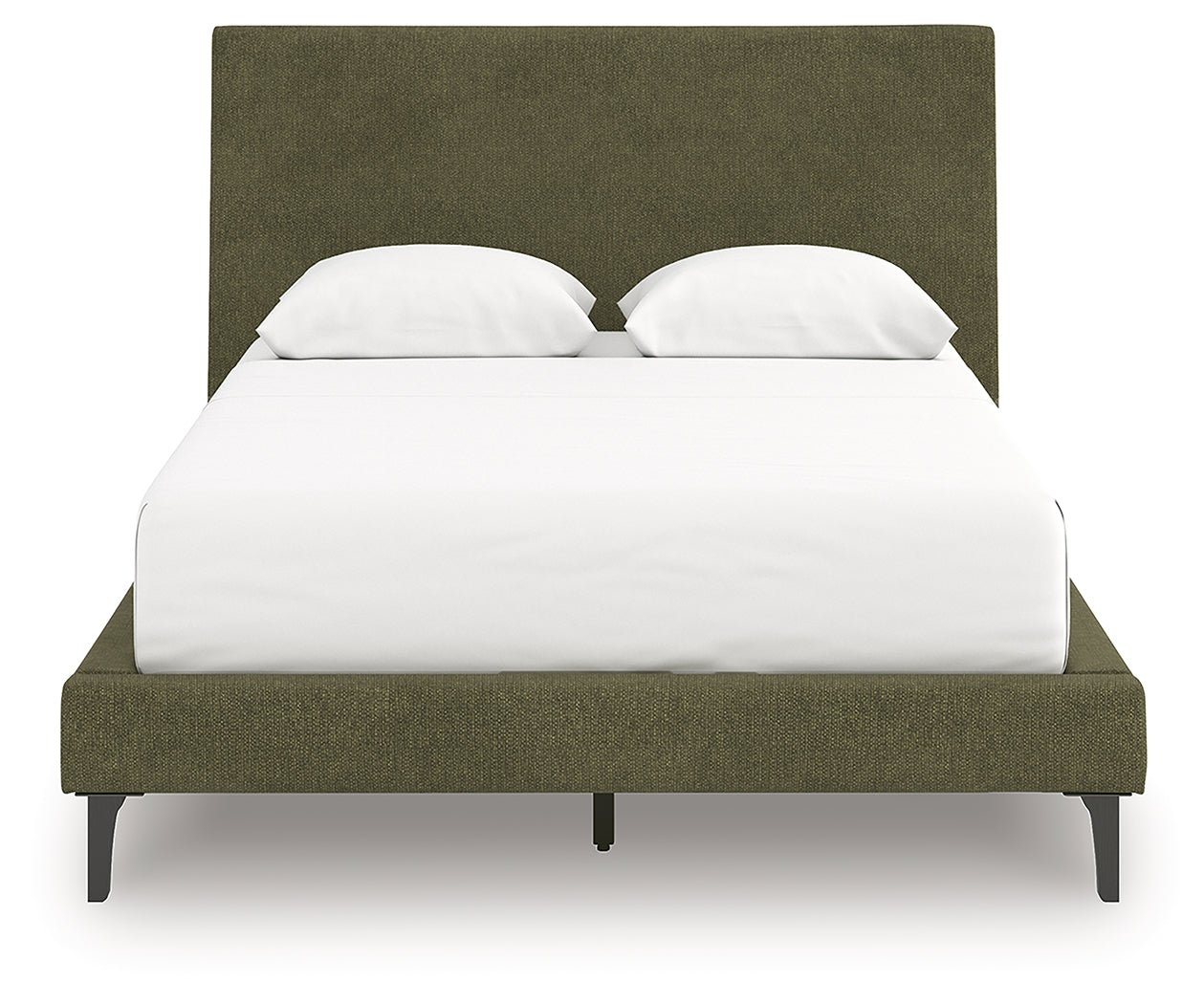 Chirason Brown/Sage Green Full Upholstered Bed, Dresser and Mirror (Online Special Price) - Ornate Home