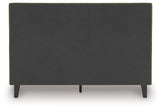 Chirason Brown/Sage Green Queen Upholstered Bed, Dresser and Mirror (Online Special Price) - Ornate Home