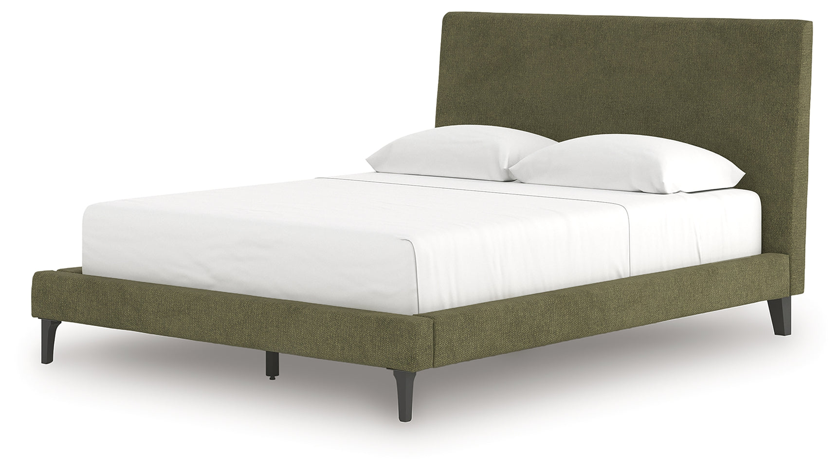 Chirason Brown/Sage Green Queen Upholstered Bed, Dresser and Mirror (Online Special Price) - Ornate Home