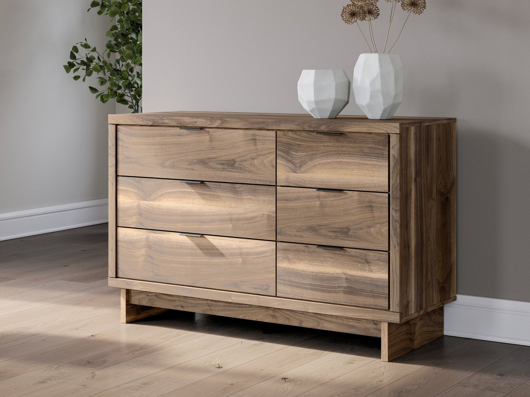 Chirason Brown Six Drawer Dresser (Online Special Price) - Ornate Home