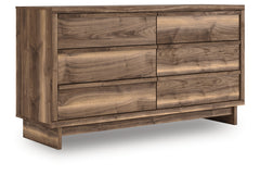 Chirason Brown Six Drawer Dresser - Ornate Home