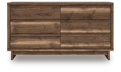 Chirason Brown Six Drawer Dresser - Ornate Home