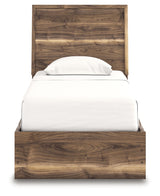 Chirason Brown Twin Panel Bed with Storage, Dresser and Mirror (Online Special Price) - Ornate Home