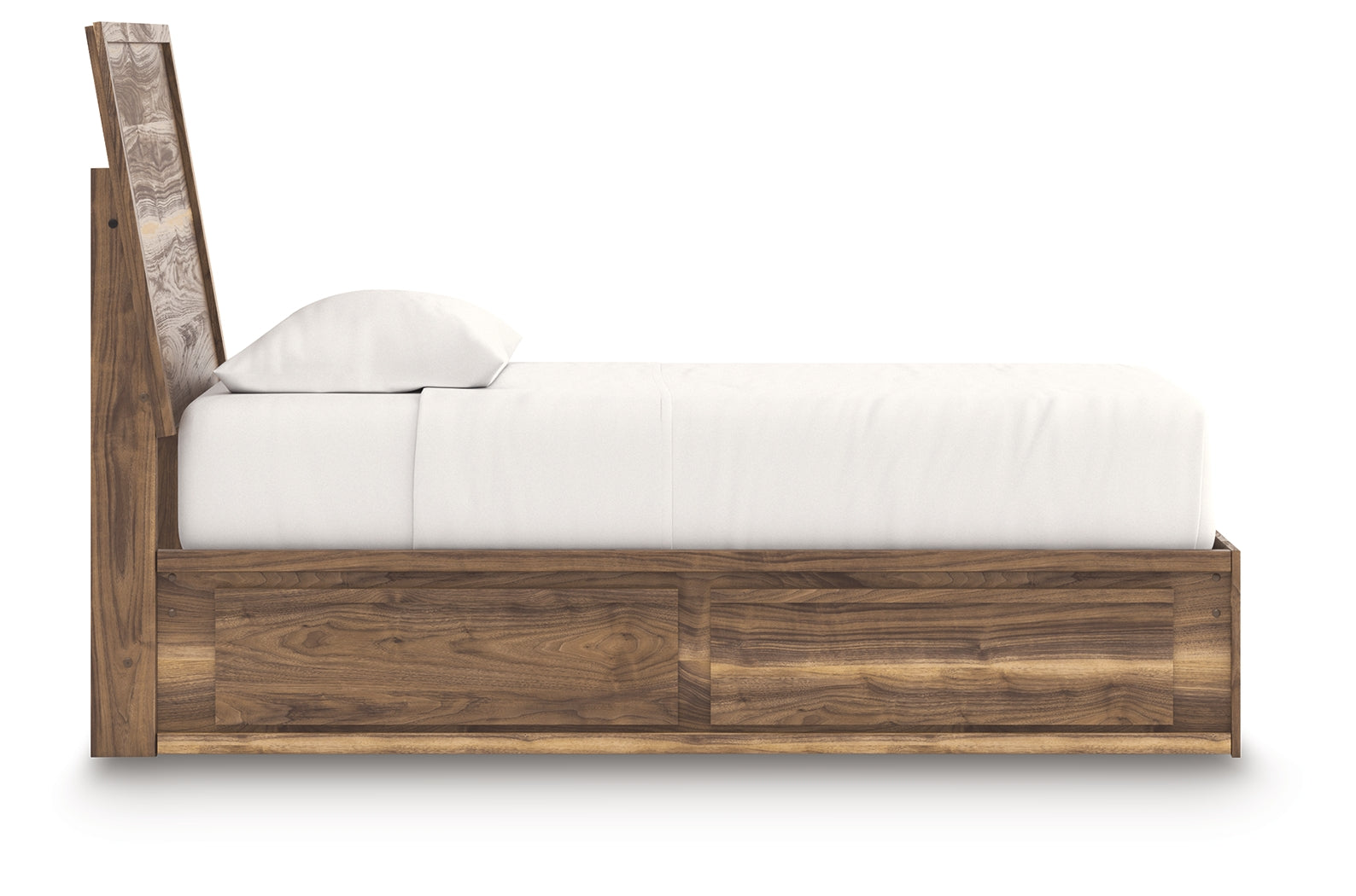 Chirason Brown Twin Panel Bed with Storage, Dresser and Mirror (Online Special Price) - Ornate Home