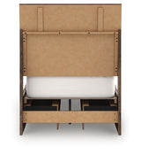 Chirason Brown Twin Panel Bed with Storage, Dresser and Mirror (Online Special Price) - Ornate Home