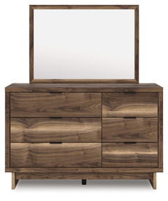 Chirason Brown Twin Panel Bed with Storage, Dresser and Mirror - Ornate Home