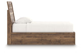Chirason Brown Twin Panel Platform Bed, Dresser and Mirror (Online Special Price) - Ornate Home
