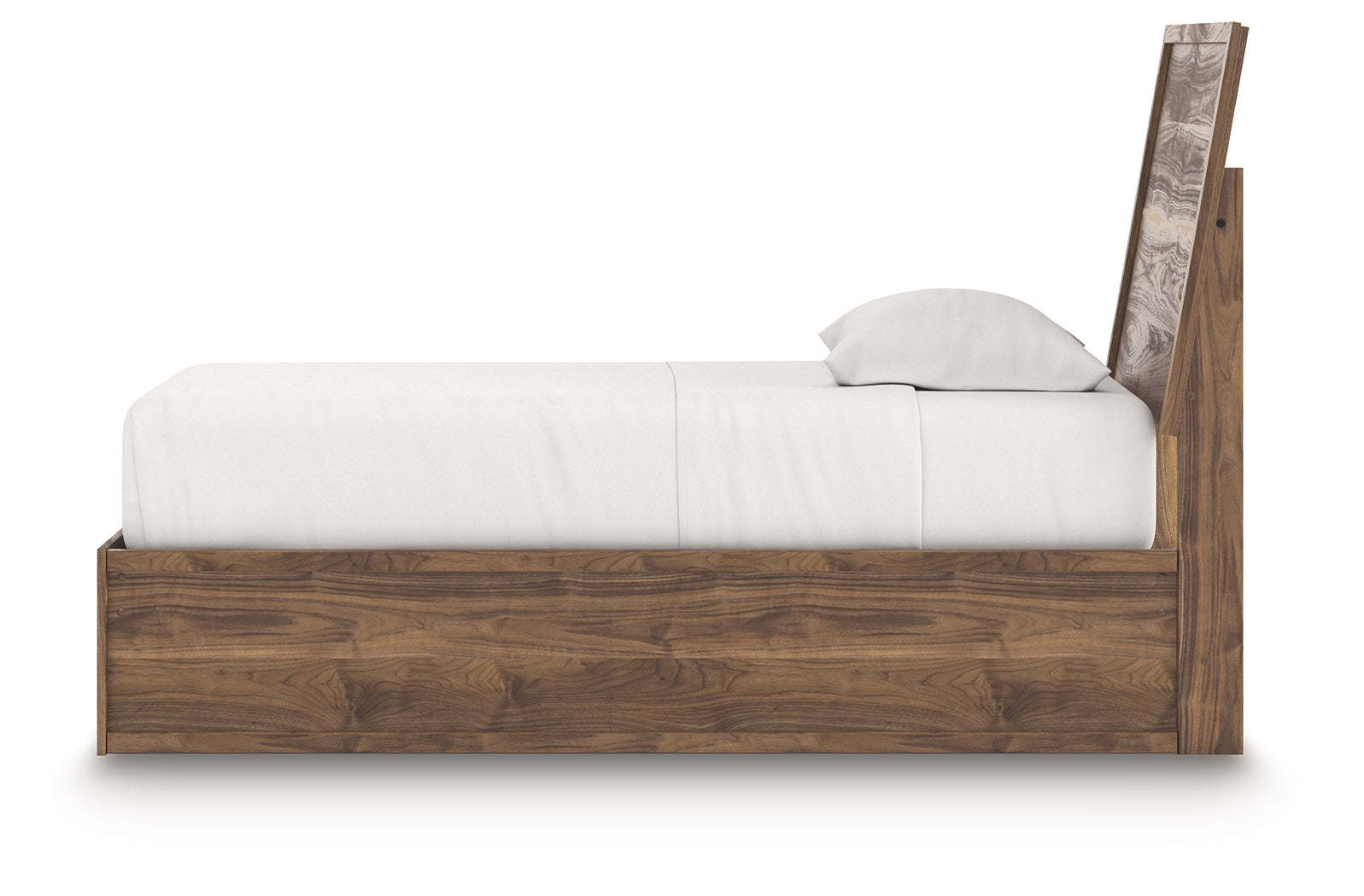 Chirason Brown Twin Panel Platform Bed, Dresser and Mirror (Online Special Price) - Ornate Home
