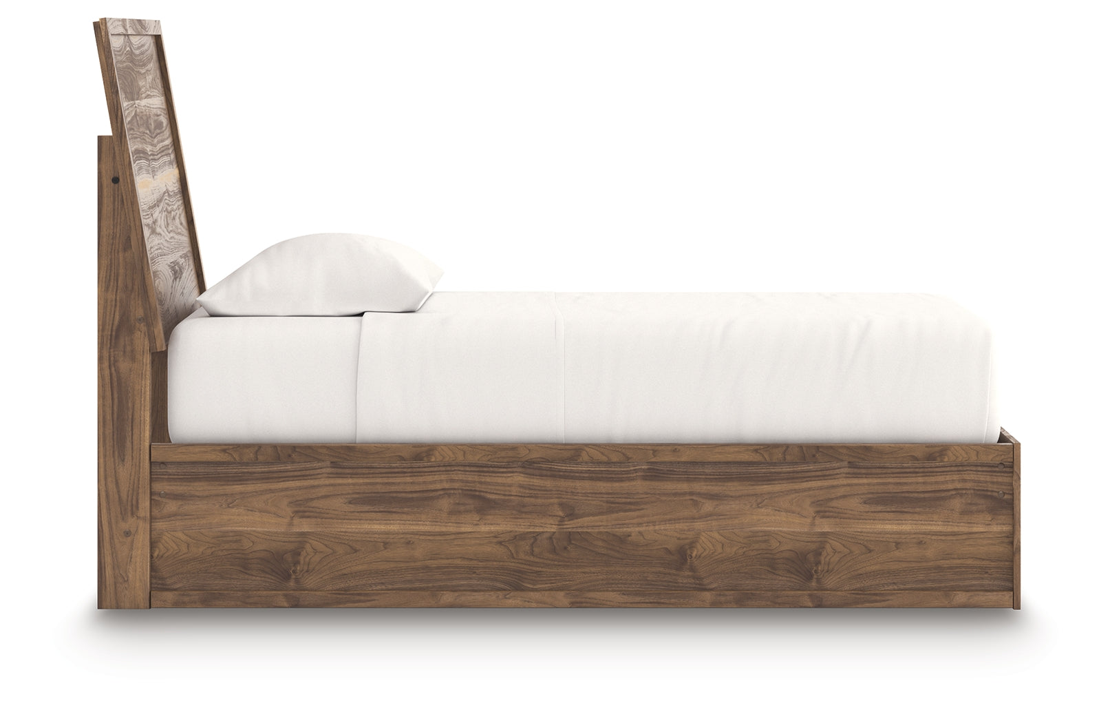 Chirason Brown Twin Panel Platform Bed, Dresser and Mirror - Ornate Home