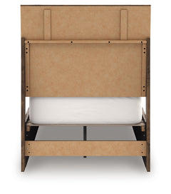 Chirason Brown Twin Panel Platform Bed, Dresser and Mirror - Ornate Home