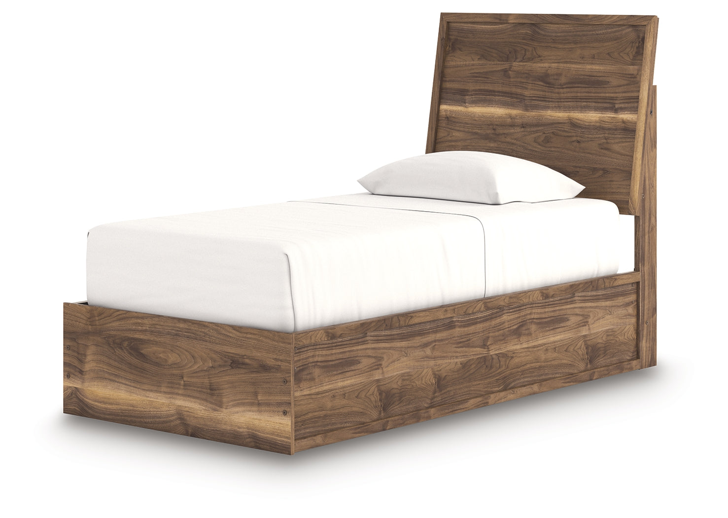 Chirason Brown Twin Panel Platform Bed, Dresser and Mirror - Ornate Home