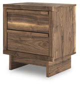 Chirason Brown Two Drawer Nightstand (Online Special Price) - Ornate Home