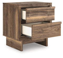 Chirason Brown Two Drawer Nightstand - Ornate Home