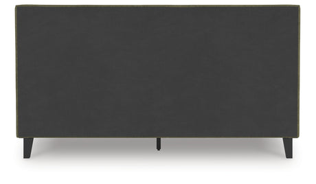 Chirason Sage Green King Upholstered Bed w/Roll Slats - Ornate Home