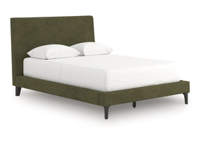 Chirason Sage Green Queen Upholstered Bed w/Roll Slats (Online Special Price) - Ornate Home