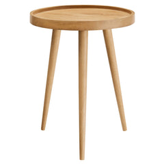 Chiro Natural Round Wood Side Table - Ornate Home