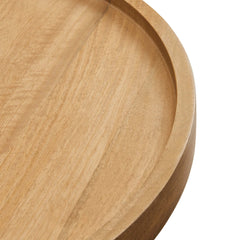 Chiro Natural Round Wood Side Table - Ornate Home