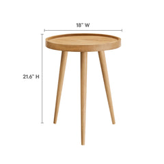 Chiro Natural Round Wood Side Table - Ornate Home