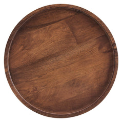 Chiro Walnut Round Wood Side Table - Ornate Home