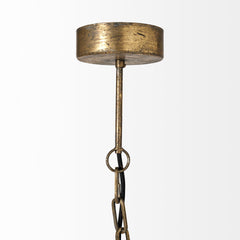Chiron Gold Metal Globe Six Bulb Chandelier - Ornate Home
