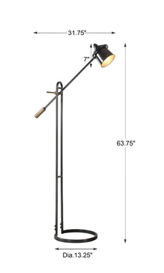Chisum Dark Bronze Floor Lamp - Ornate Home