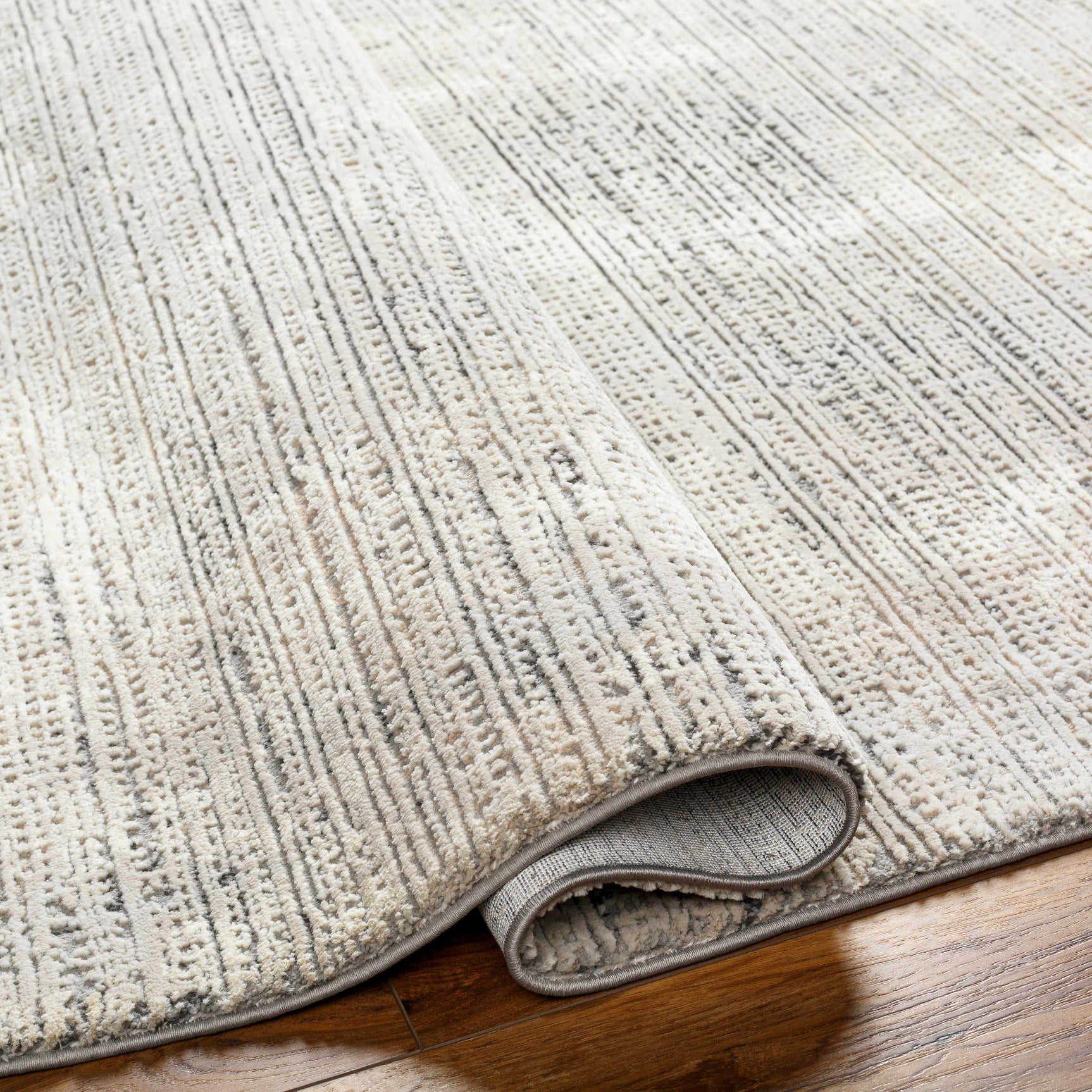 Chiyo Tan Plush Textured Washable Rug - Ornate Home