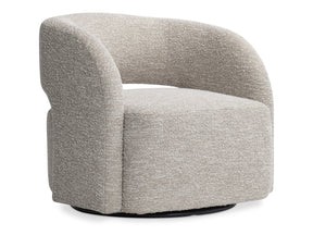 Chloe Beige/Tan Fabric Swivel Chair - Ornate Home