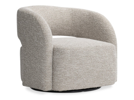 Chloe Beige/Tan Fabric Swivel Chair - Ornate Home