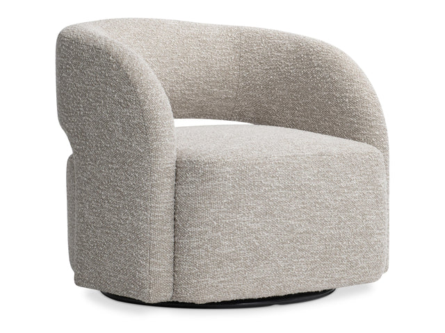 Chloe Beige/Tan Fabric Swivel Chair - Ornate Home