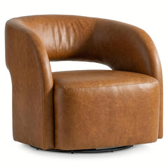 Chloe Brown/Cognac Swivel Chair
