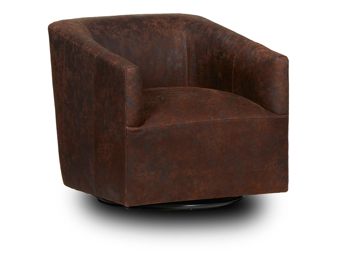 Chloe Dark Brown Swivel Accent Chair - Ornate Home