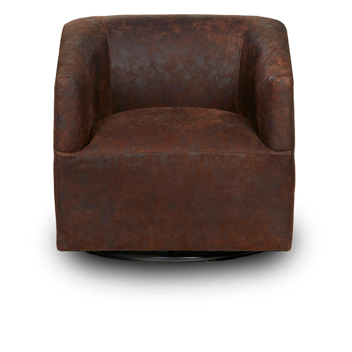 Chloe Dark Brown Swivel Accent Chair - Ornate Home